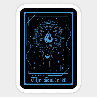 D&D Sorcerer Class Tarot Card Sticker